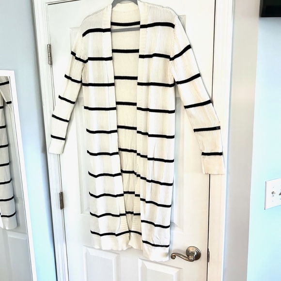 Lovaru Womens Striped Open Front Cardigan - Picture 1 of 7